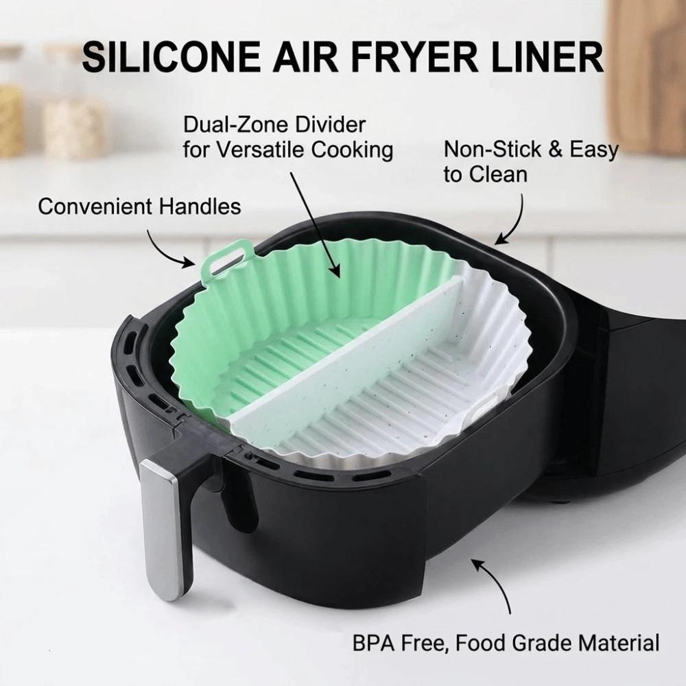 Food Grade Silicone Baking Tray Creative Circular Oven Mat Silicone Air Fryer Liner Air Fryer Use