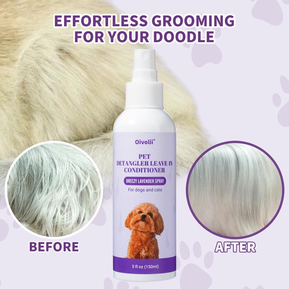 Pet Softness Solution Spray Lavender Essence Deep Cleaning Nourishing Shiny Coat for Dogs Cats