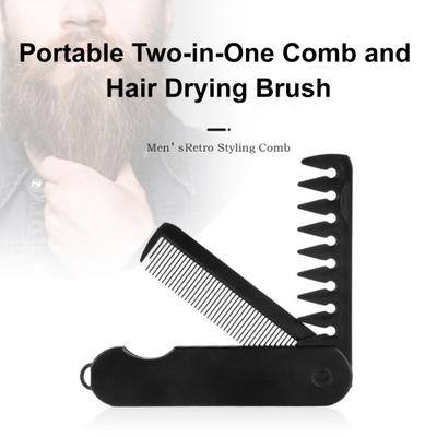 Folding 2 In 1 Hair Comb for Men Fluffy Texture Styling Comb
