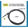 NUTT Y-5 A5-D Oil Tubing 1.35m 2.2m For Scooter E-bike Electric Calipers Oil Pipe Oil Needle Olive Head Rubber Cap Silver Joint