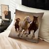 Beautiful Horse Personalized Picture Text Home Decorative Pillows Household Gifts 45x45cm