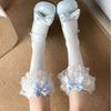 Cotton Lolita Knee Socks With Sweat Absorption For Girls Spring Summer