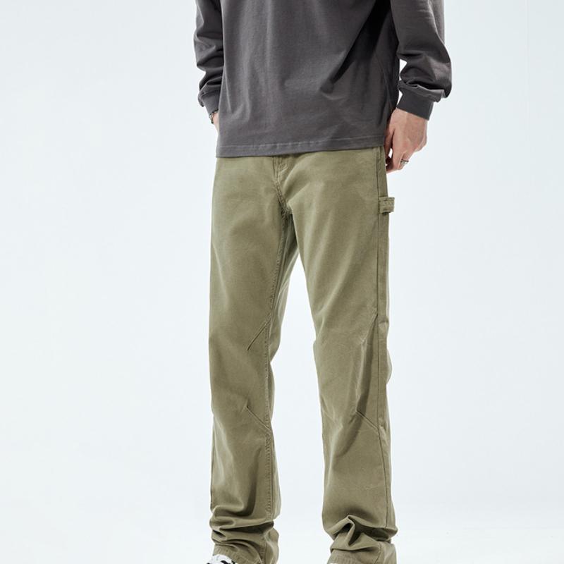 

Осеннее платье Хлопок Простые Джинсы Мужские Зауженные Прямые Брюки. 3XL