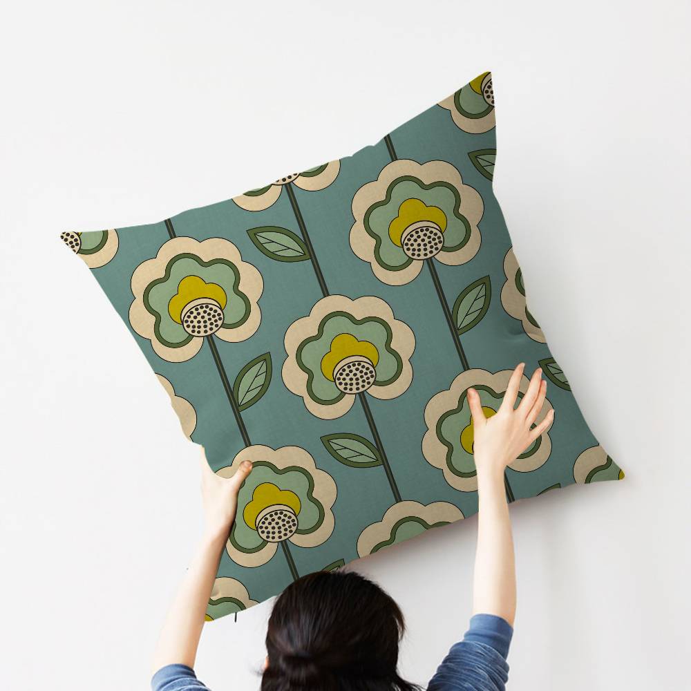 Art OOrla Kiely Flower Pillow Anime Pillow Sofa Bed Head Pillow Cover Cushion Cover Fashion