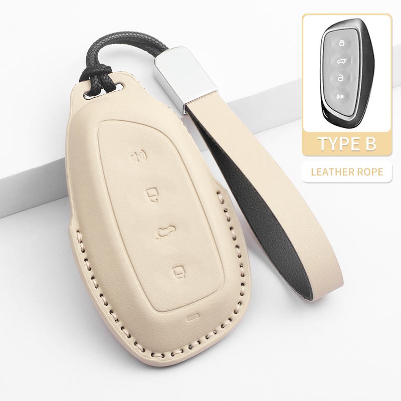 Interior Mouldings Leather Case Cover Car Key Protector Shell Fob Accessories For Haval Jolion F7 H9 H6 H2 F7X F7H H8 H3 H4 H1 H