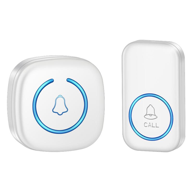 B03B-Wireless Doorbell Intelligent Welcome Door Bell 300M 60 Songs Melodies Home Smart Doorbell