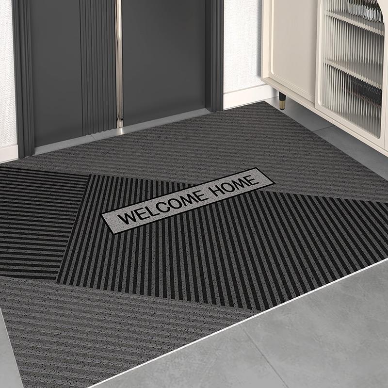French Kitchen Floor Mat Leather Waterproof Oil-proof Foot Mats PVC Home Corridor Entrance Doormat Non-slip Dirt-resistant Rug