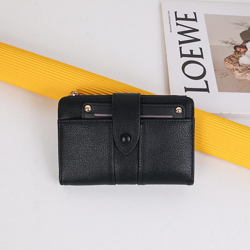 Women's Multifunctional Short Wallet & Coin Purse - Japanese & Korean Style with Card Holder and Buckle