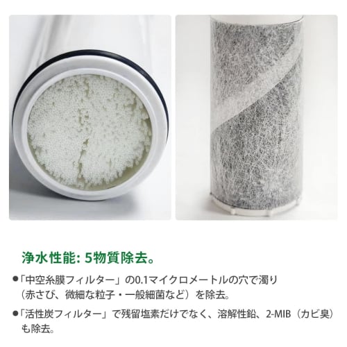 HOME TELLER SFC0002T [JIS Standard Domestically Tested] Water Purifier Cartridge, Equivalent to BSC05003, SFC0002TTS, ZSRJT002R12BC, FP1025, and PZ871