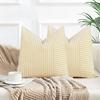 New modern simple decorative throw pillow striped splicing linen pillowcase bedside backrest decorative cushion