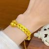 New sand gold new Chinese five emperors money gourd entanglement bracelet women's tide national style retro personalized jewelry live accessories