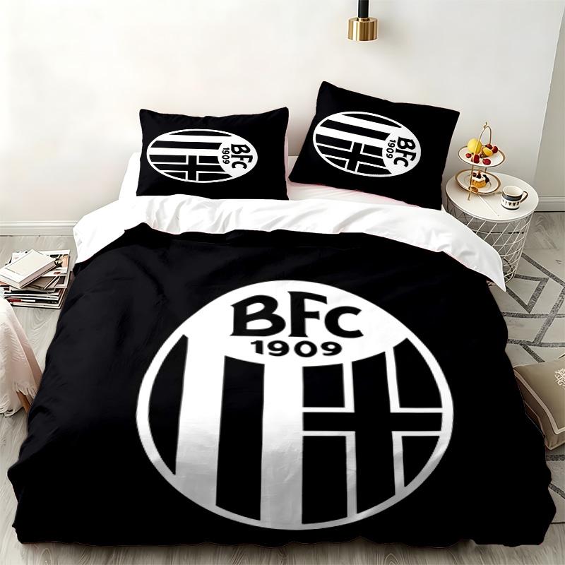 Bologna Football Club 3pc set Perfect for bedroom use Comfortable bedding set includes a duvet cover and two pillowcases Ideal birthday or Christmas g