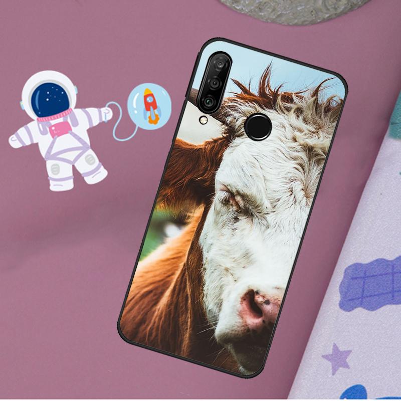 Funny Cow Face For Huawei Nova 5T 9 10 SE 7i 8i 11i 12i Y60 Y61 Y70 Y72 Y73 Y90 Y91 P20 P40 P30 Lite Case