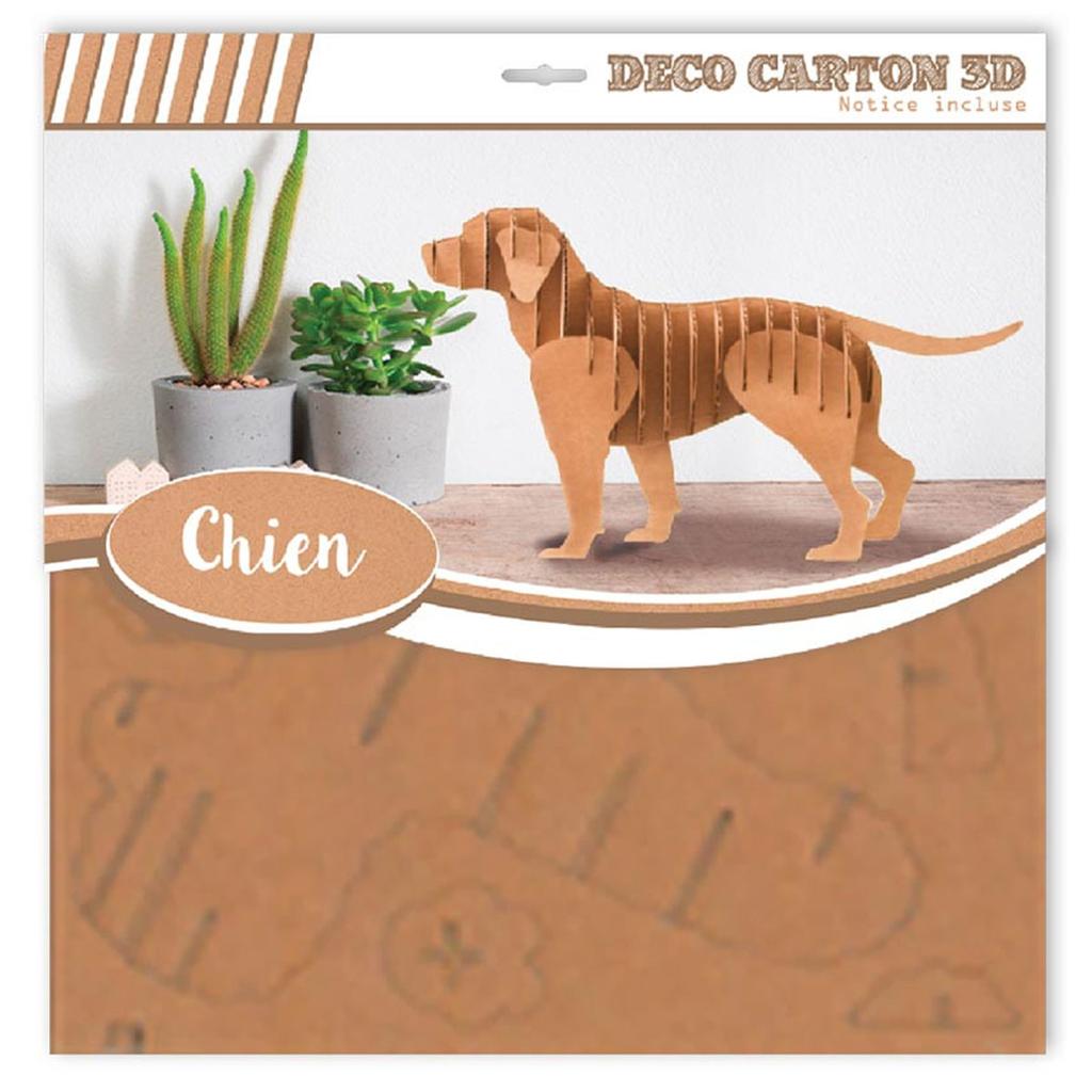 Les Trésors De Lily [A2707] - 3D Cardboard Figurine 'Dog' - Boards 30x30 Cm