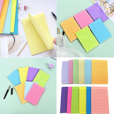 12 Pcs Multifunctional Notepad Memos Pad Lined Stickier Note Note Pad Rectangular Writing Pad School Office Supplies