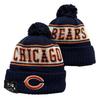 49er Team 2025 Autumn/Winter Wool Pom-Pom Knit Hat - Warm Embroidered Couple Style