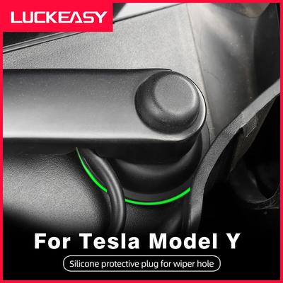 Pro Tesla Model Y -2023 Silikonové ochranné zátky do otvorů stěračů Sada autopříslušenství 2 ks