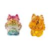 Crystal Dragon Sculpture Colorul Animal Figurine Ornament Bring Fortune and Wealth 2024 New Year Twelve Zodiac Statue