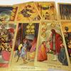 Gold Foil Waterproof Tarot Card Set with Full-Color Printing and Game Instructions