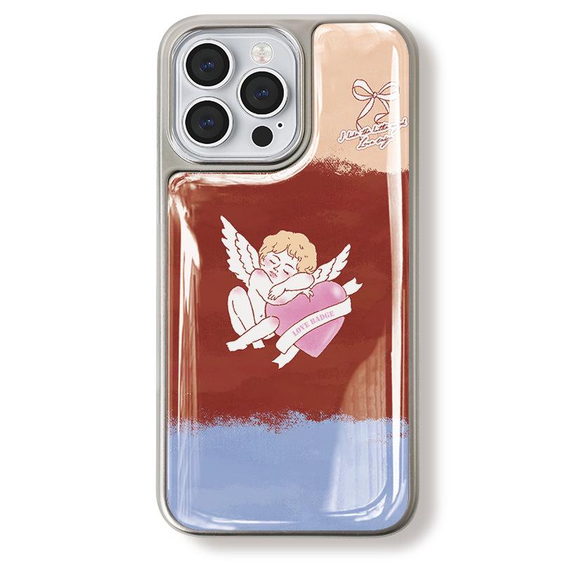 Zhitai Electroplated Silver Edge Phone Case for iPhone 16/15 Pro, Apple 14, 13/12, and Huawei P70.