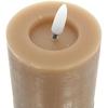 Bougie LED - KAEMINGK - Caramel - Effet Flamme - 7 Cm - 15 Cm - Intérieur