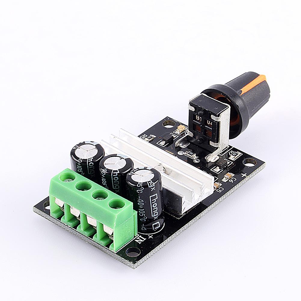DC6 28V 3A Variable Motor Speed PWM Adjustable Regulator Controller Switch+Knob