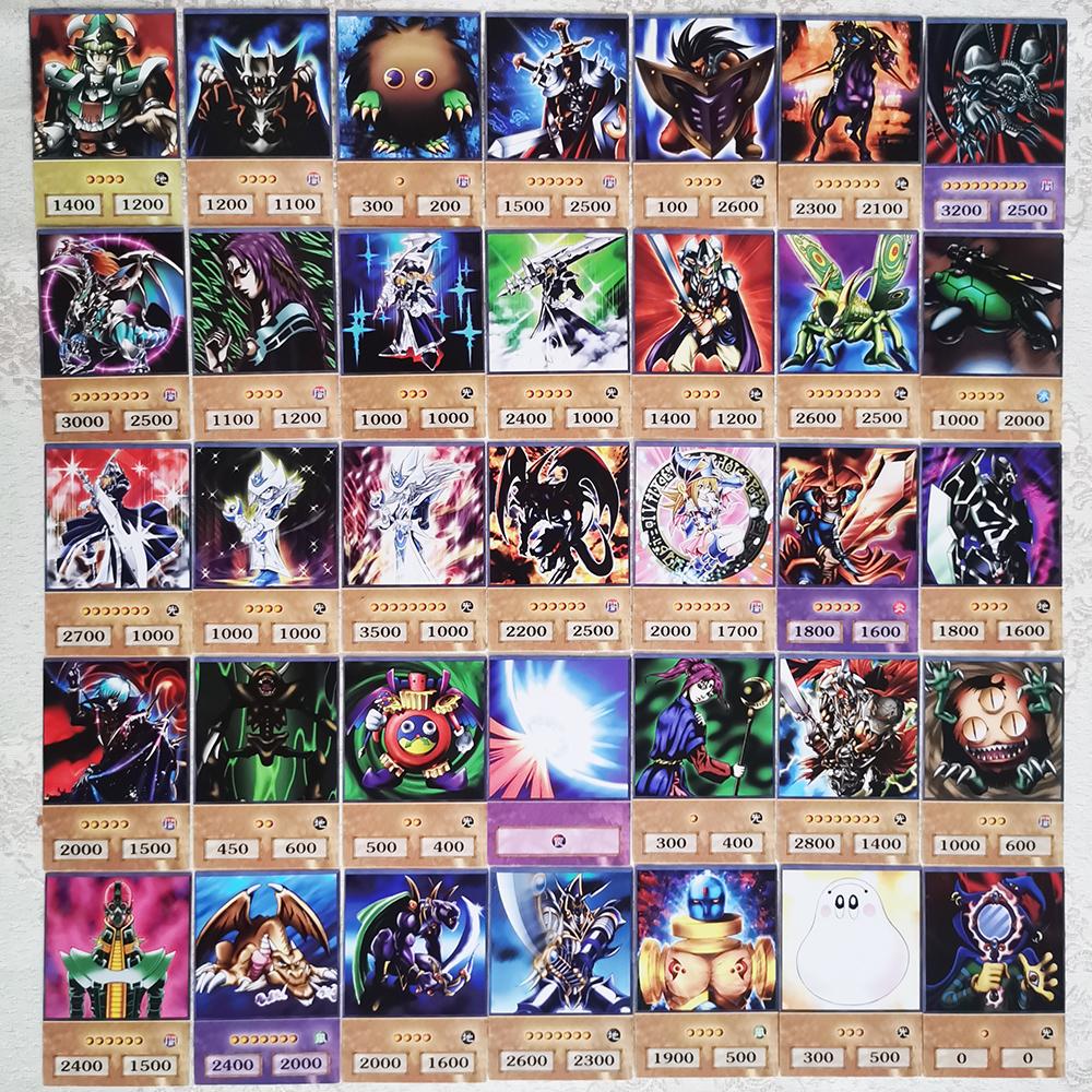 Yu-Gi-Oh Anime Style Cards Blue Eyes Dark Magician Exodia Obelisk Slifer Ra Yugioh DM Classic Proxy DIY Card Kids Gift