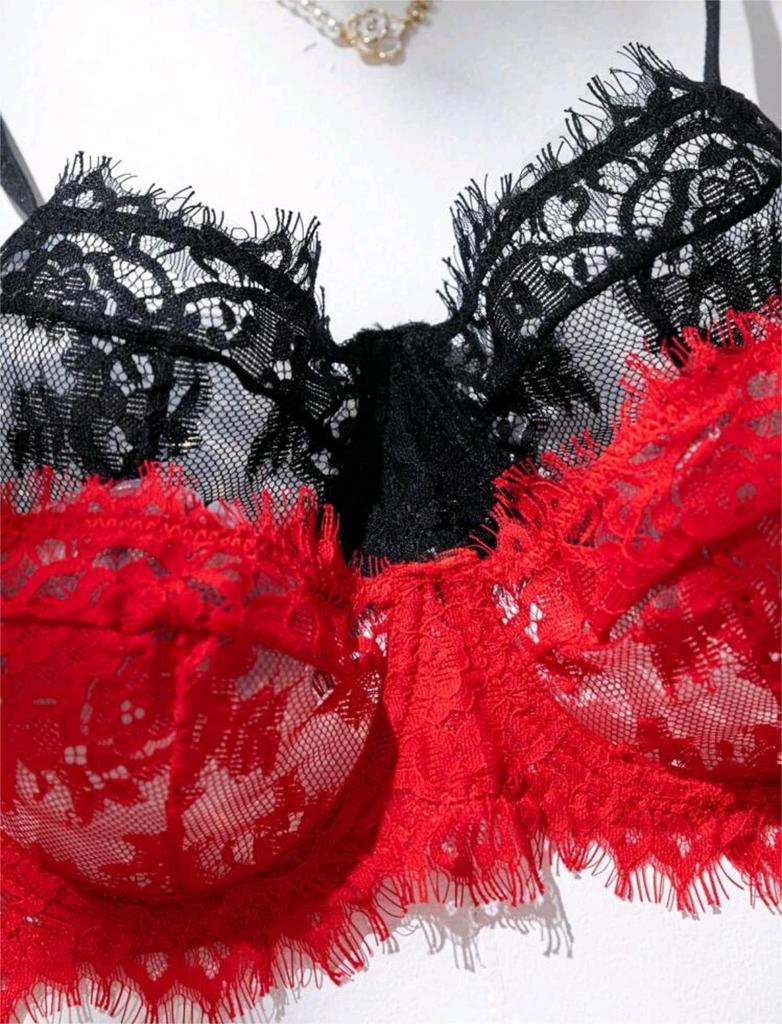2025 Bestseller: Sexy Lace Trim Lingerie Set for Europe & America