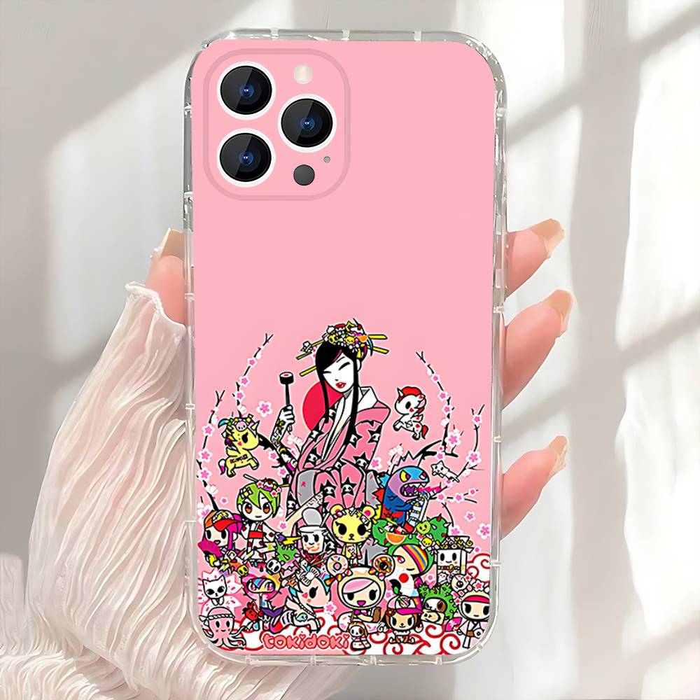 T-Tokidokis Japan girl Phone Case For iPhone 17,16,15,14,13,12,11 Pro,Max,Plus,X,XS,XR,SE4,E Mini Transparent Soft Cover