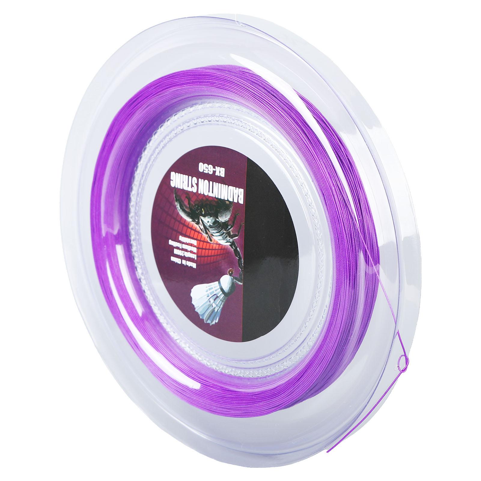 0.72мм 200м Струна для бадминтонной ракетки Нейлоновая струна для тренировочной ракетки для бадминтона Линия BX 650 Purple