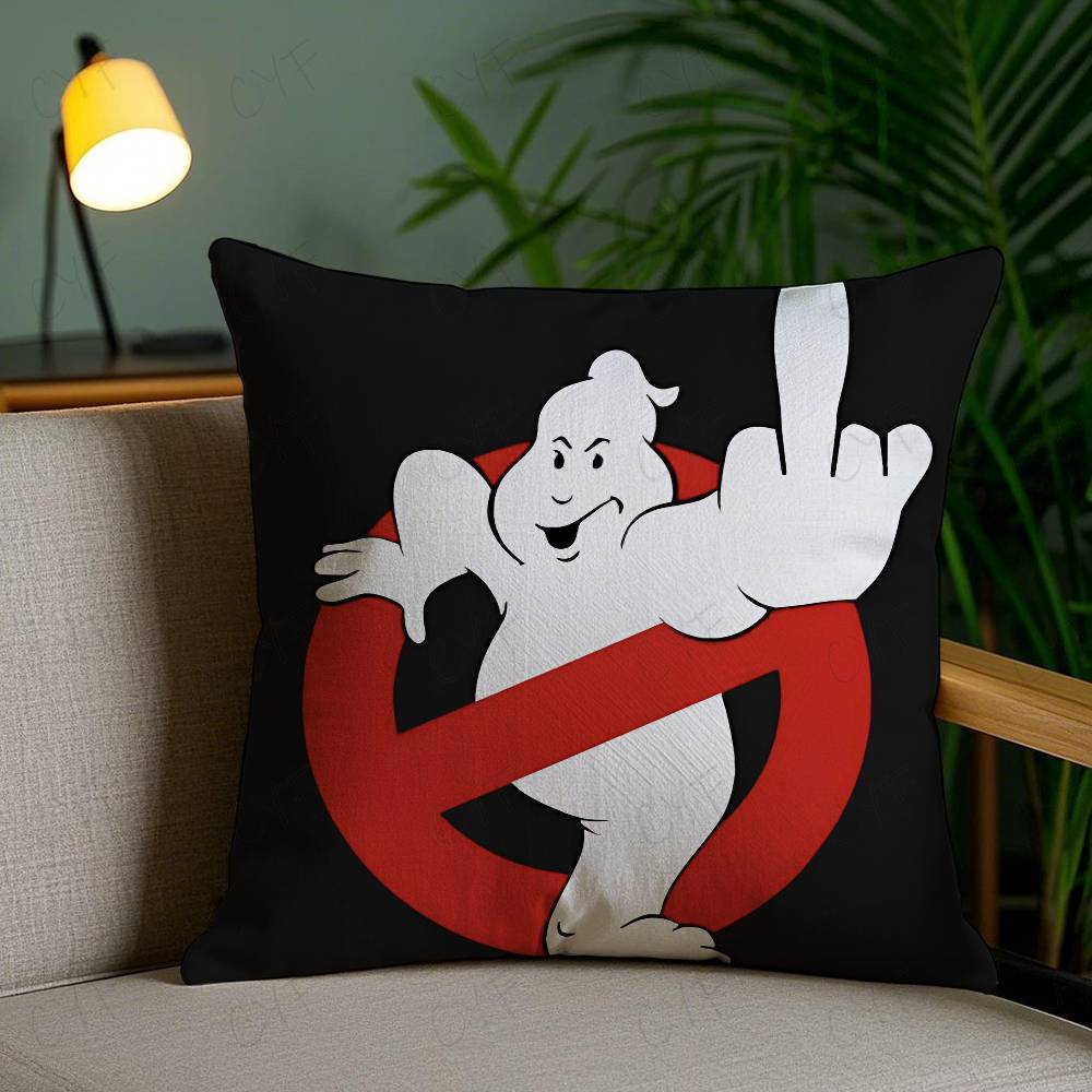 Klassischer Film G-Ghostbusters Kissenbezug Kundenspezifisch bedrucktes Kissen aus gebürstetem Fleece, Babyhaut-Haptik, Umweltfreundlicher Sublimationsdruck Cus