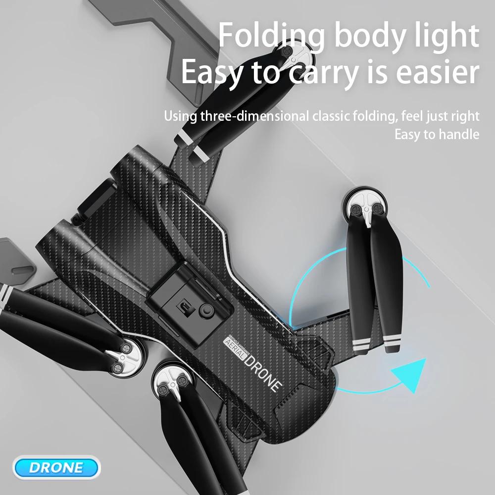 2024 New WIFI FPV Drone Wide Angle HD 4K 1080P Camera Altitude Holding RC Foldable Quadcopter Dron Helicopter Kids Toy G