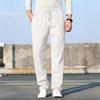 Men's Long Pants, Elastic Waist Drawstring, Lightweight, Slim Fit, With Pockets, Comfortable And Breathable Linen Long Pants