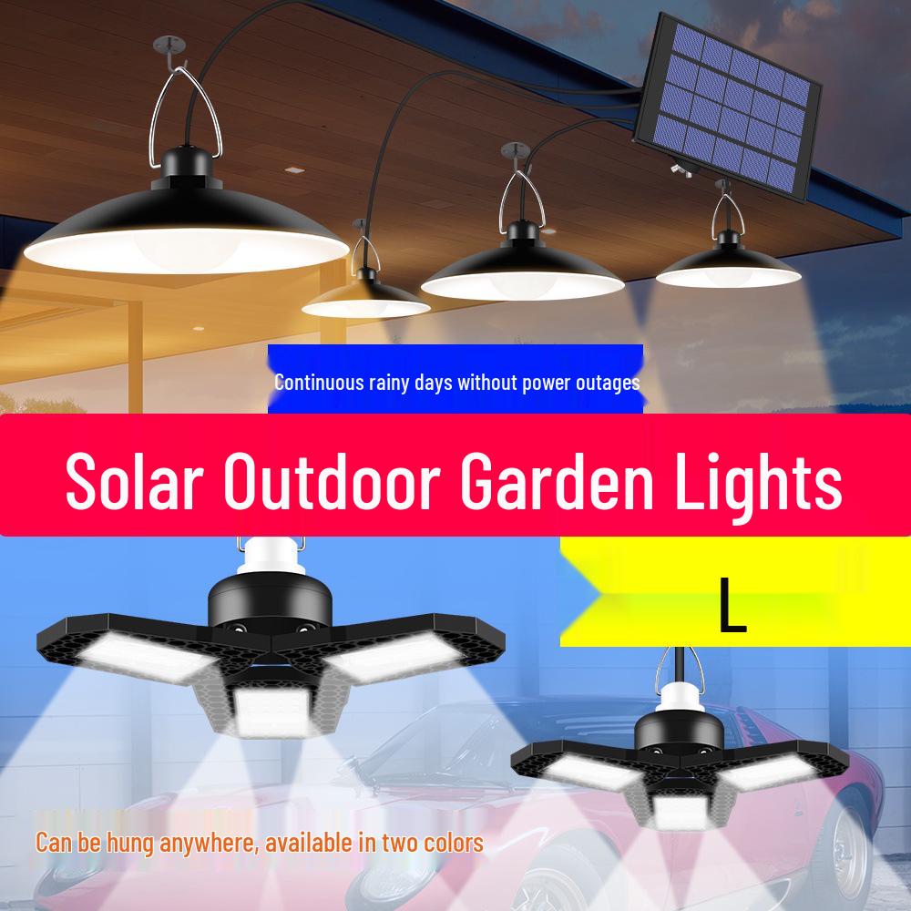 Solar LED Outdoor Pendant Lights - Energy-Saving, Waterproof, One-to-Four Decorative Garden Lights for Patio