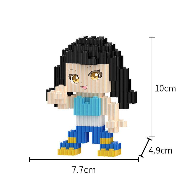 Non-Toxic Demon Hunters Rumi Mira Zoey Model Building Blocks Anime Action Figures Blocks Puzzle Assembly Toys Kids Christmas Gifts