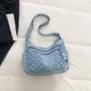Denim Crossbody Bag for Women with Multi - Pockets & Quilted Detail, Lightweight & Stylish Shoulder Purse