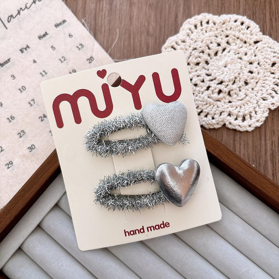 

Милые серебристые заколки-бантики для волос для женщин, девочек, детей, заколки для волос, заколки-невидимки, заколки-зажимы, аксессуары, заколка для волос, головной убор, украшение about 6.5 cm