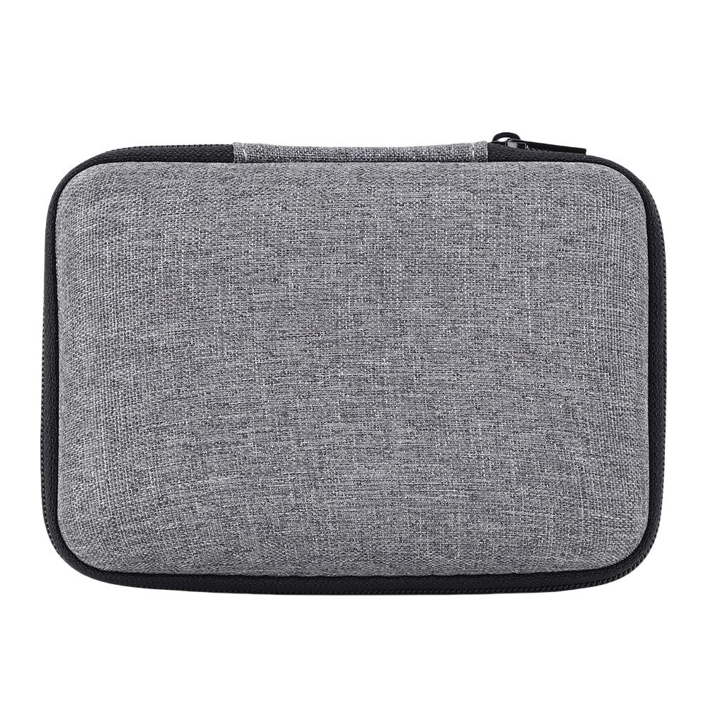 Earbuds Headphone Carrying Case with Mesh Pocket Storage Organizer Box Container Anti-scratch for Airpod Earphone/Charging Cable