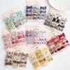 12pcs Cute Bows Children Hair Clip Set Fabric Printed Barrette Hairpins Baby Girls Toddlers