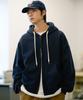 Jemut Wise Overfit Two-Way Zip-Up Hoodie Navy Kjhd2594