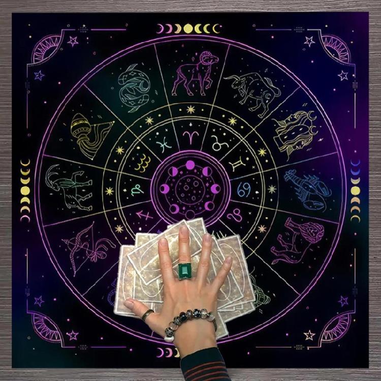 Tarots Tablecloth Rune Divinations Table Cover Astrology Oracles Board Game Mat