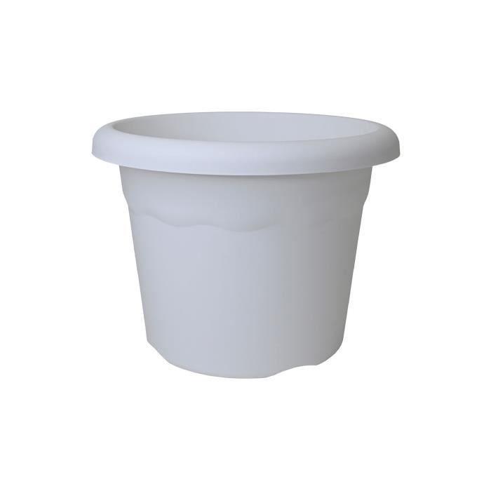 Pot Injection Blanc Ø35cm Plastiken - GENERIQUE - Plastiken - Pot En Plastique Rond