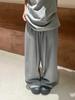 Da7 Women's High Waist Korean Style Plus Size Loose Wide Leg Harem Pants