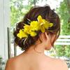 Sweet Flower Hair Comb Bohemian Thai Hair Accessories Side Clip Thailand Flower Hairpin  Girls