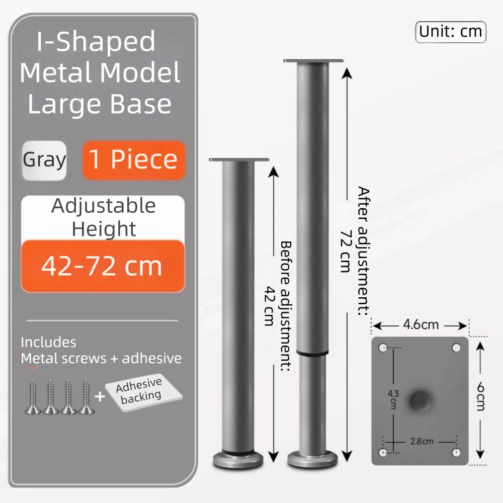 Adjustable Height Furniture Support Legs Heavy-Duty Bed Beam Support Leg  Bed Bottom