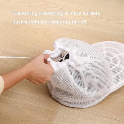 Baseball Cap Washer Cage Hat Cleaner Hat Washer Drawstring Mesh Laundry Pouch