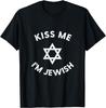 Kiss Me I'm Jewish Mezuzah Hebrew Kosher Humor T-Shirt
