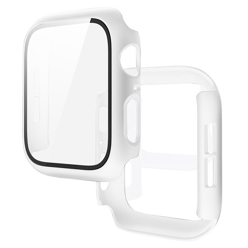 PC Case+Tempered Screen Protector For Apple Watch Ultra 3-1 11 10 46/42mm Integrated Hard Shell iWatch 9 8 7 6 5 4 SE 45mm 44mm