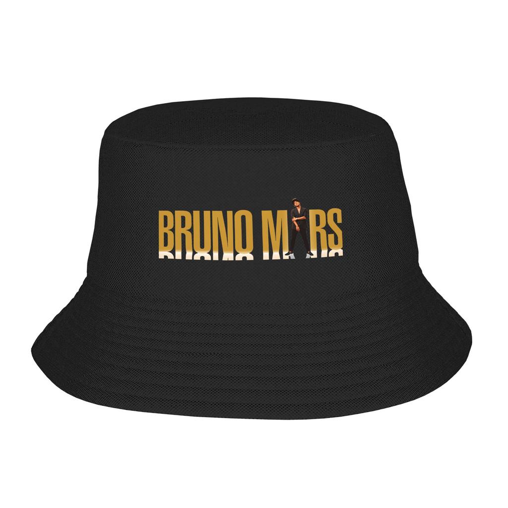 Bruno Mars Bucket Hat Summer Trendy Fisherman Hats For Men Women Portable Travel Hiking Caps Hip Hop Custom DIY Sun Hats