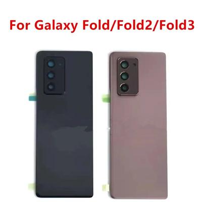 Puzdro Pre Samsung Galaxy Fold 5G Z 2 3 F900 F907 F916 F926 Zadný Kryt Batérie Oprava Výmena Dvierka Zadné + Lepidlo na Šošovku Fotoaparátu